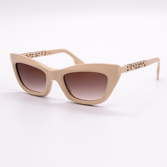 NEW BURBERRY BE4409 4092/13 WOMEN SUNGLASSES BE4409 409213 BEIGE PINK EYEWEAR - Picture 1 of 9